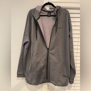 NIKE dryfit XXLT zip up hooded sweatshirt